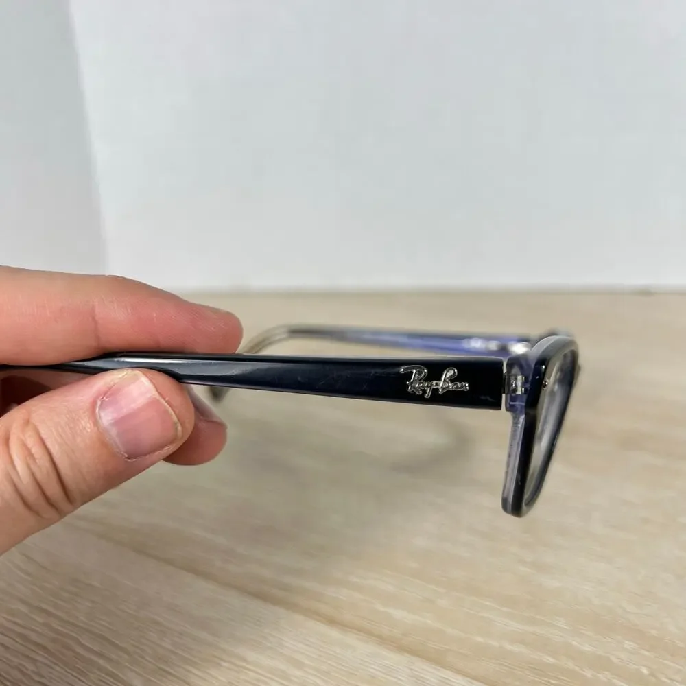 Ray-Ban RB5256 5190 Eyeglasses Translucent Blue Frames Only 54-16-135
